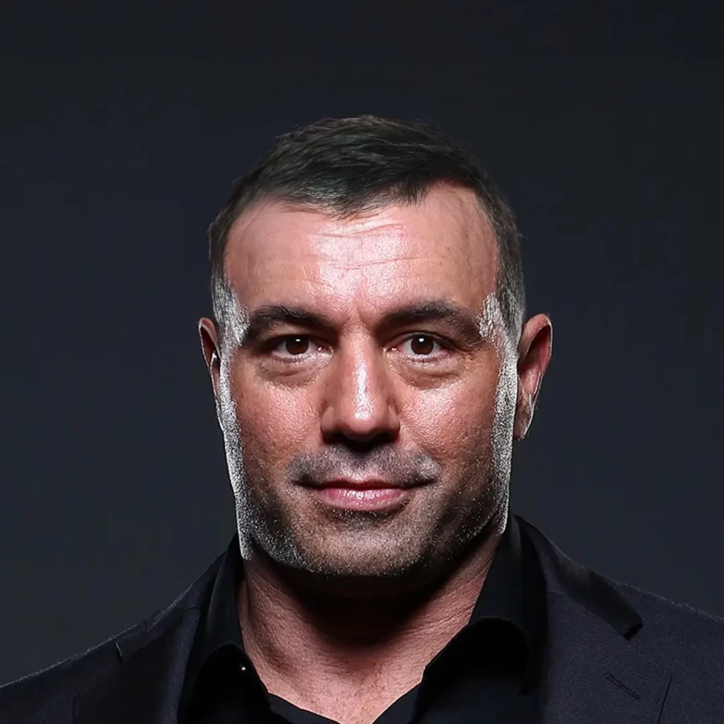 Joe Rogan with hair! Witness his hair transplant simulation