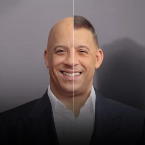 Vin Diesel with hair
